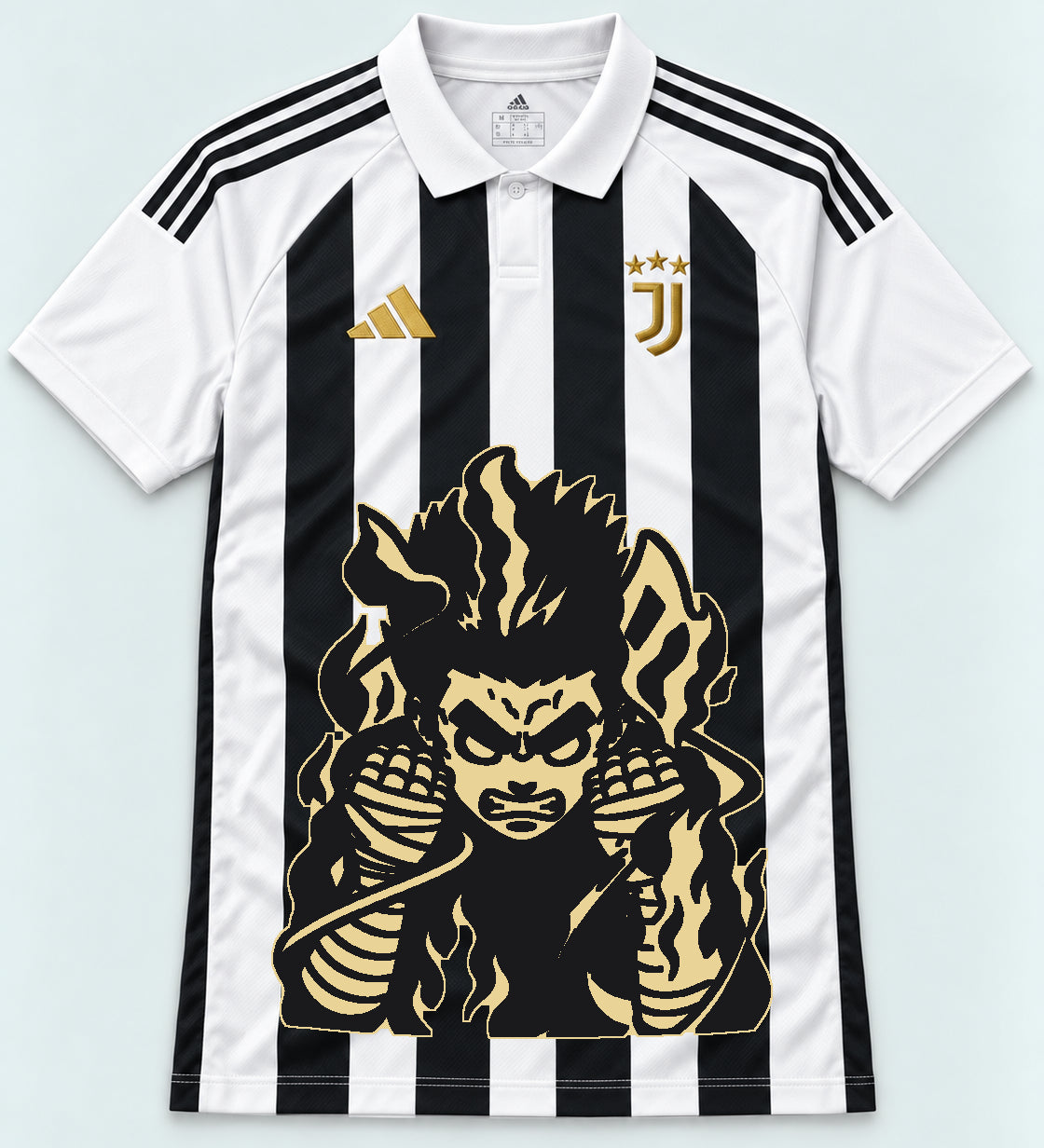 Juventus Striped Rock Lee Inner Flame Jersey — Front
