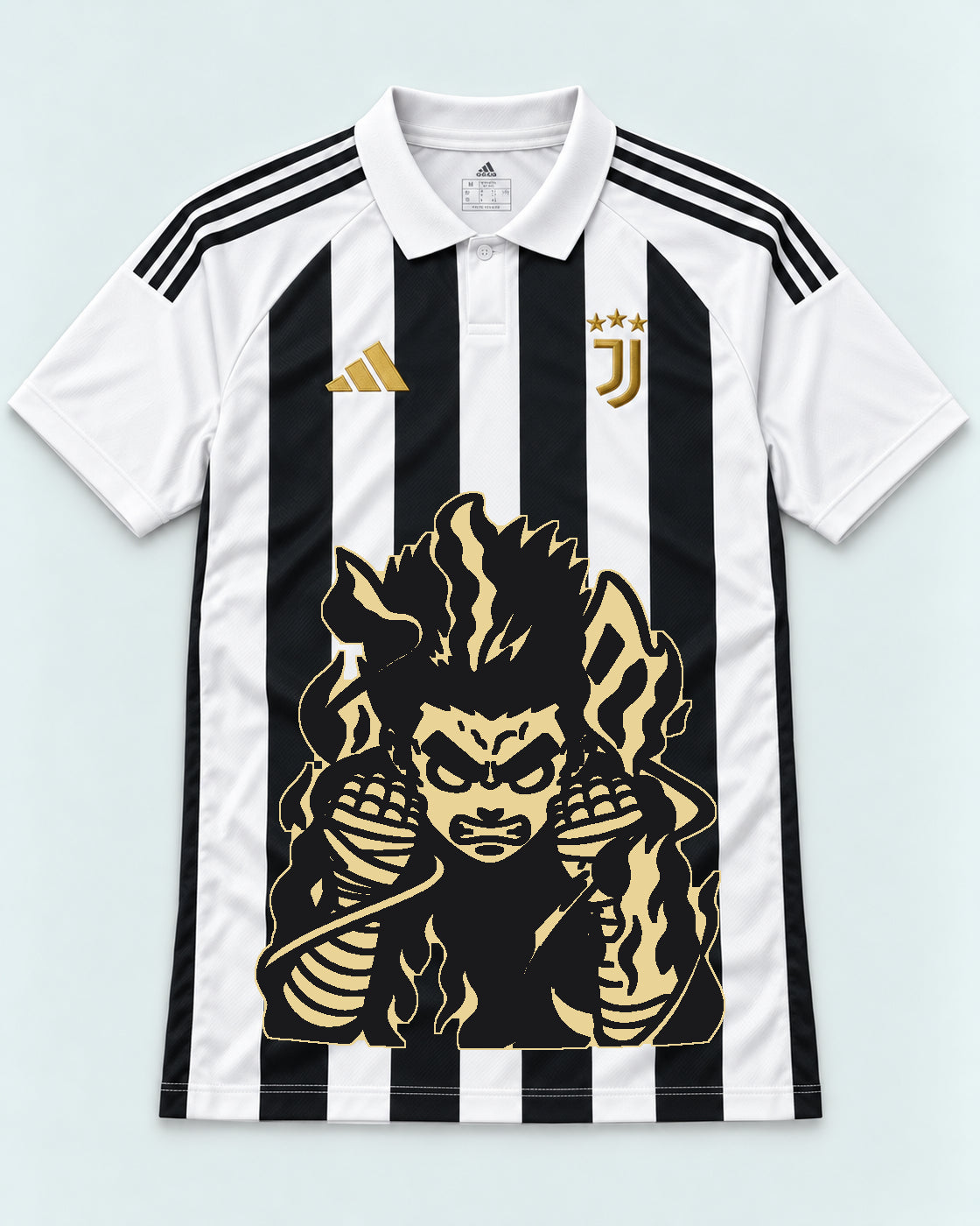 Juventus Striped Rock Lee Inner Flame Jersey — Front