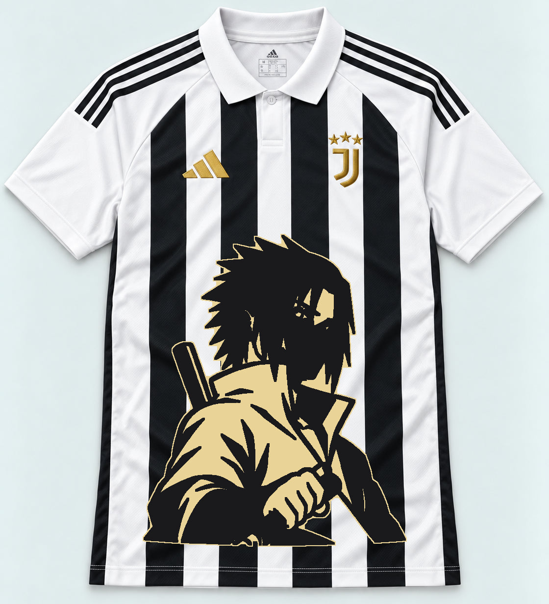 Juventus Striped Sasuke Last Uchiha Jersey — Front