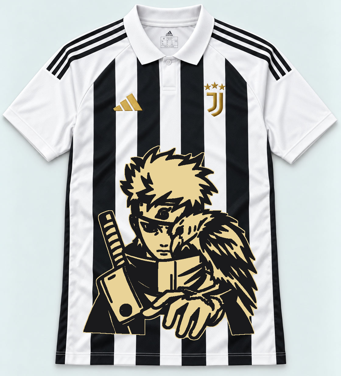 Juventus Striped Shisui Raven Oath Jersey — Front