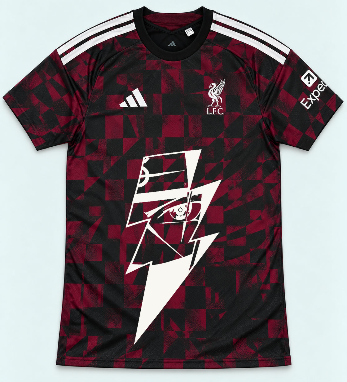 Liverpool Dark Kakashi Lightning Eye Jersey — Front
