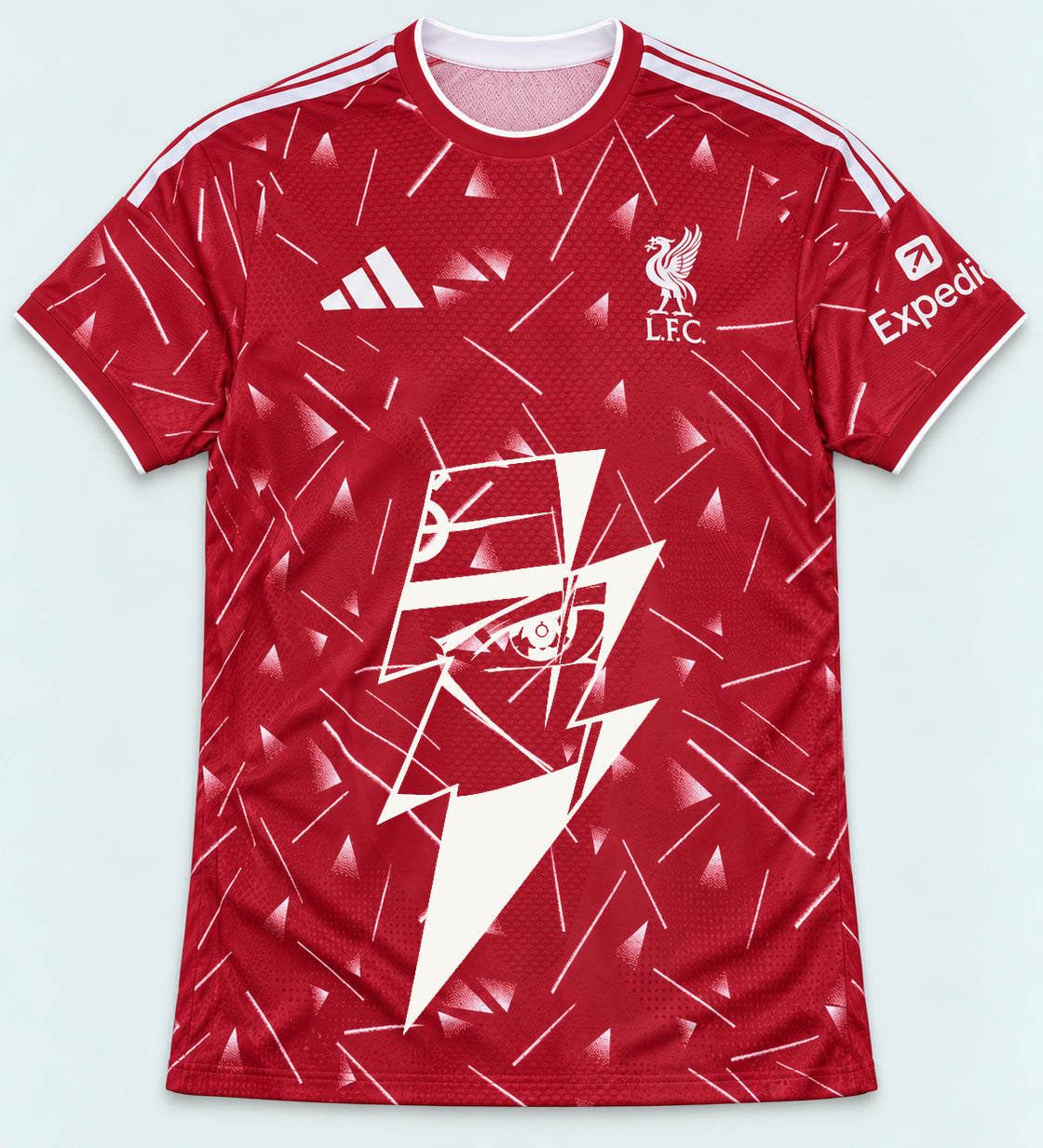 Liverpool Red Kakashi Lightning Eye Jersey — Front