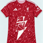Liverpool Red Kakashi Lightning Eye Jersey — Front