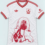 Liverpool White Itachi Silent Promise Jersey — Front