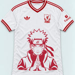 Liverpool White Naruto Sage Resolve Jersey — Front