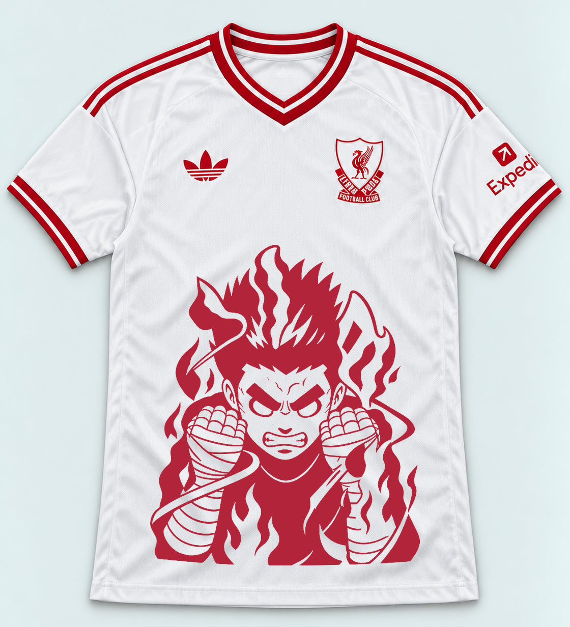 Liverpool White Rock Lee Inner Flame Jersey — Front