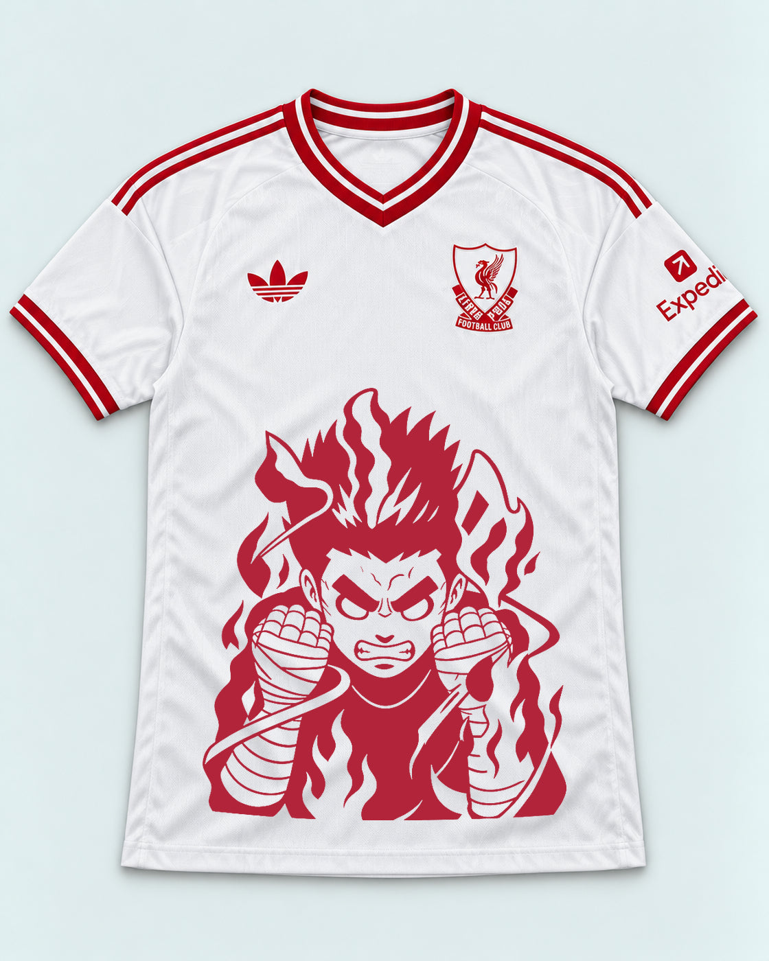 Liverpool White Rock Lee Inner Flame Jersey — Front