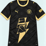 Manchester City Black Kakashi Lightning Eye Jersey — Front
