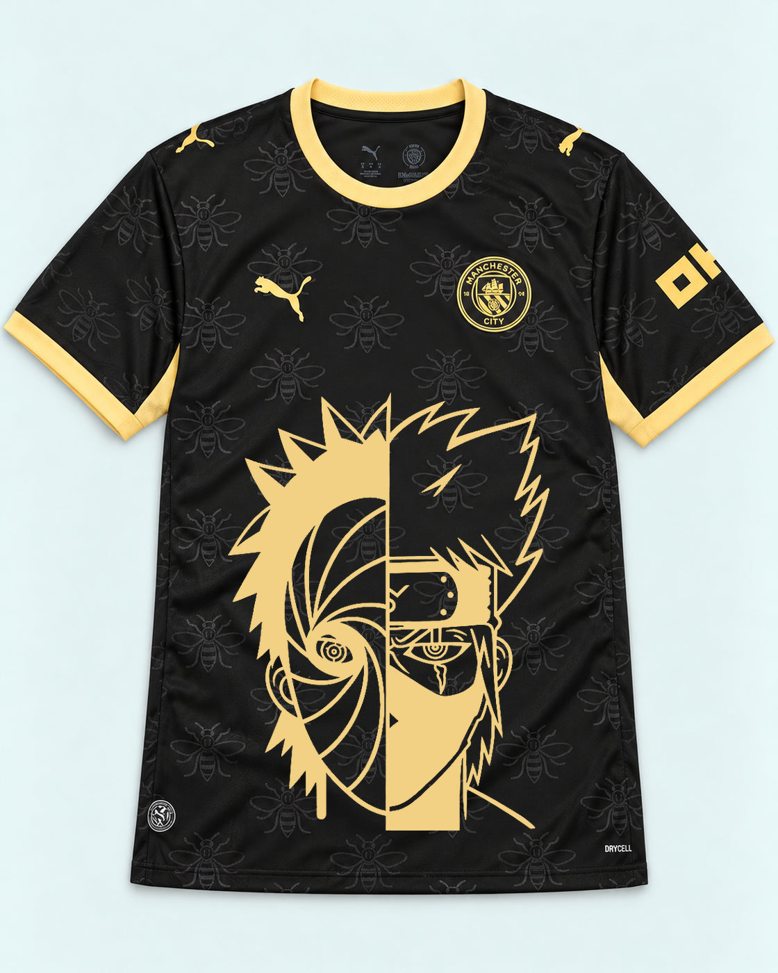 Manchester City Black Obito Kakashi Shared Destiny Jersey — Front