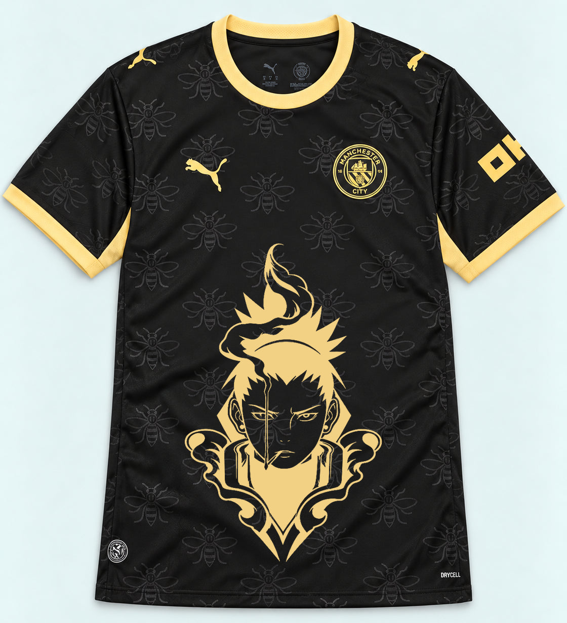 Manchester City Black Shikamaru Shadow Mind Jersey — Front