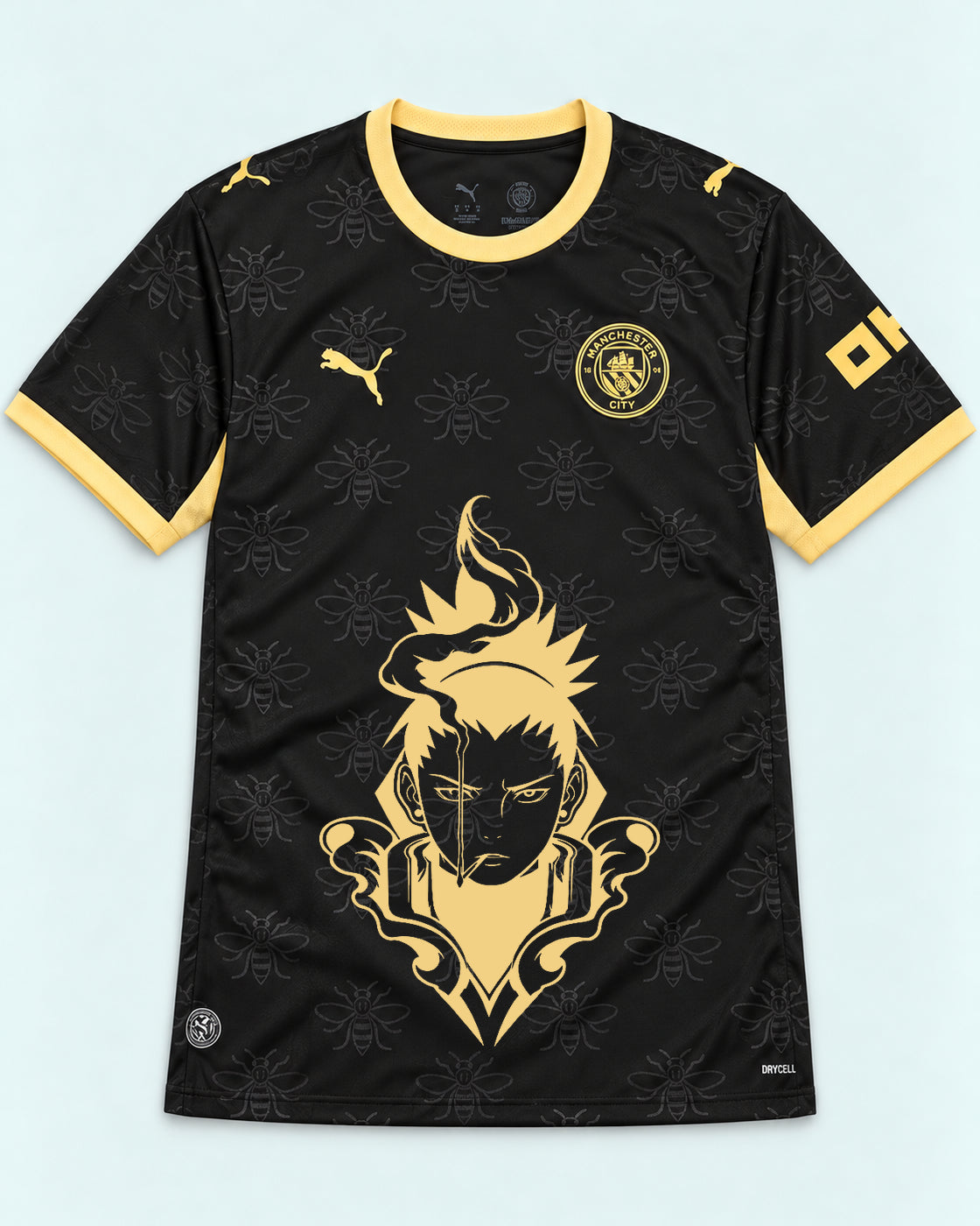 Manchester City Black Shikamaru Shadow Mind Jersey — Front