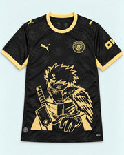 Manchester City Black Shisui Raven Oath Jersey — Front