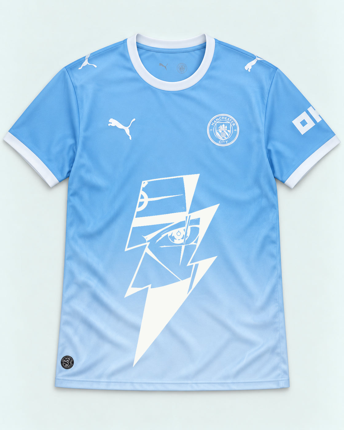 Manchester City Sky Kakashi Lightning Eye Jersey — Front