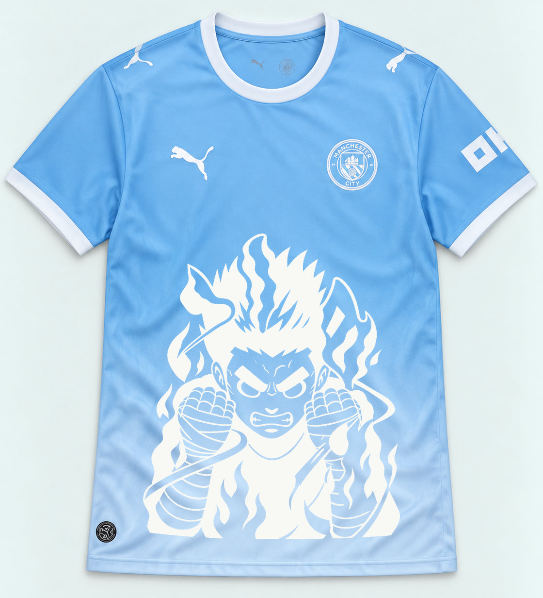 Manchester City Sky Rock Lee Inner Flame Jersey — Front