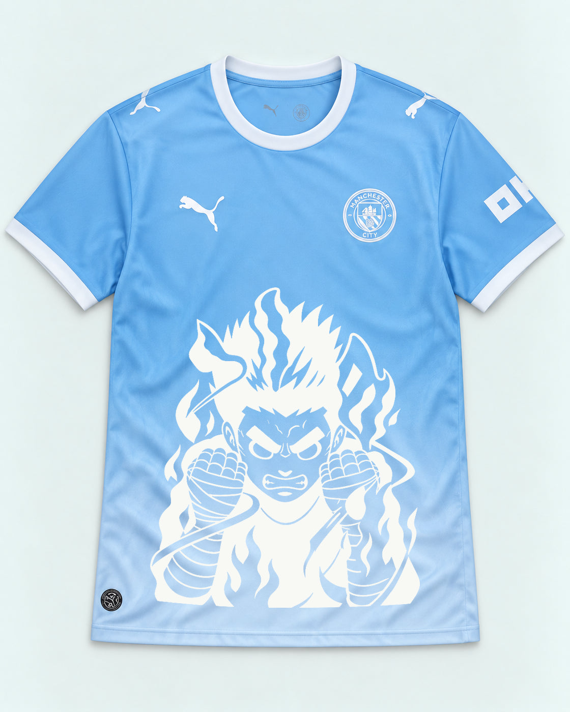 Manchester City Sky Rock Lee Inner Flame Jersey — Front