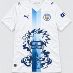 Manchester City White Kakashi Silent Jutsu Jersey — Front
