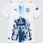 Manchester City White Rock Lee Inner Flame Jersey — Front
