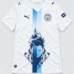 Manchester City White Shikamaru Shadow Mind Jersey — Front
