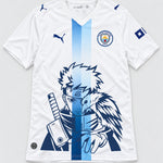 Manchester City White Shisui Raven Oath Jersey — Front