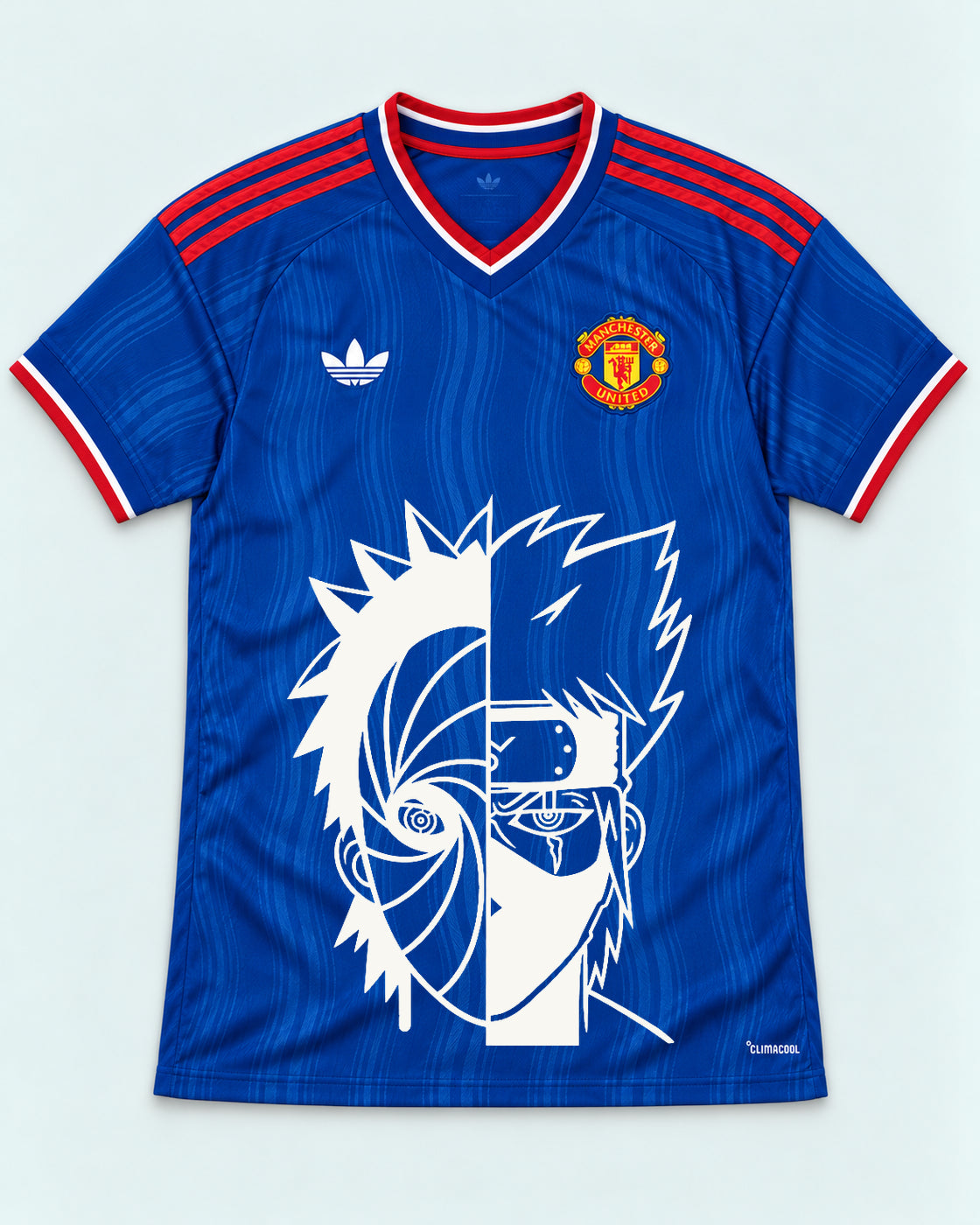 Manchester United Blue Obito Kakashi Shared Destiny Jersey — Front