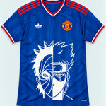 Manchester United Blue Obito Kakashi Shared Destiny Jersey — Front