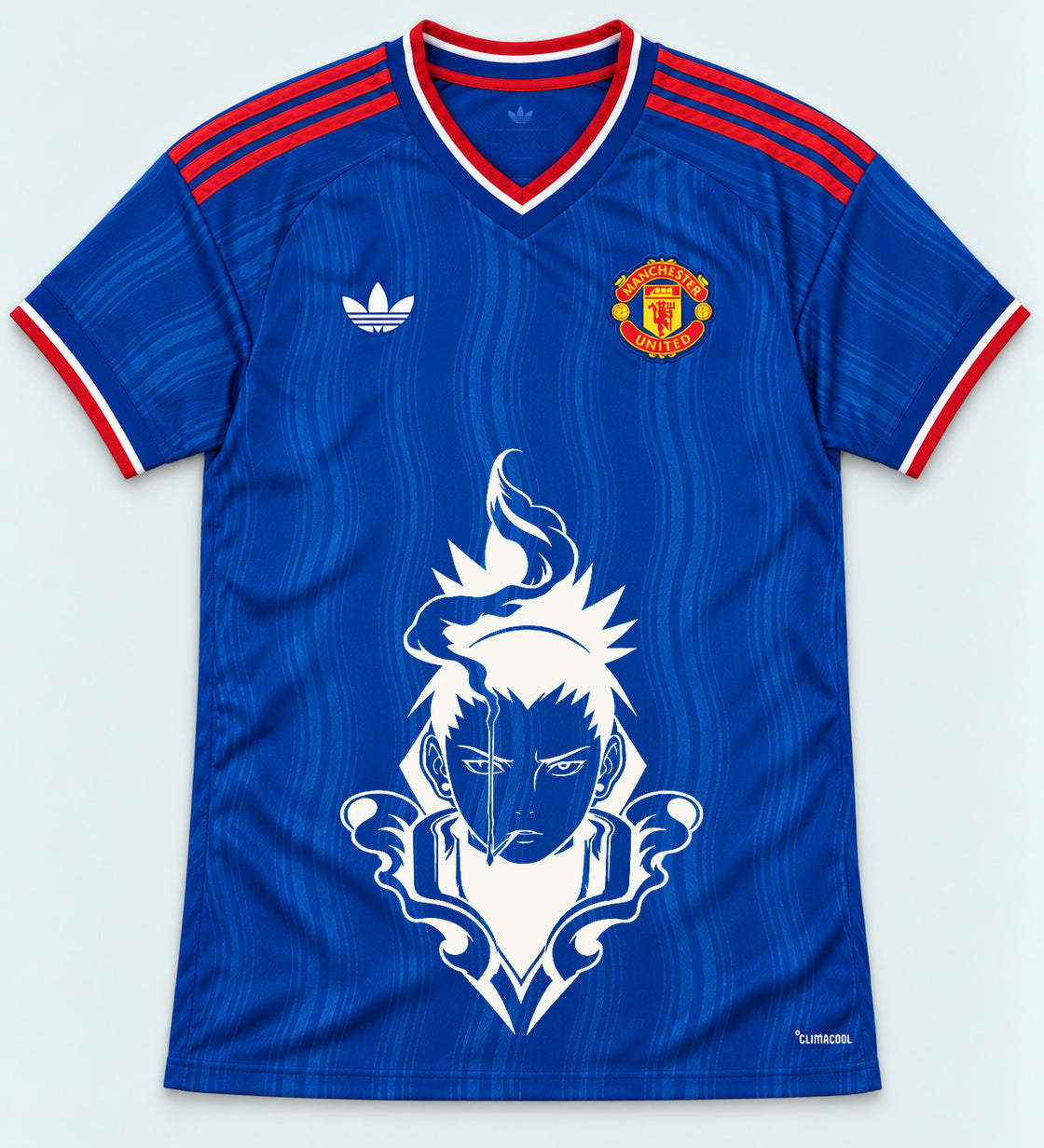 Manchester United Blue Shikamaru Shadow Mind Jersey — Front