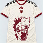 Manchester United Cream Obito Kakashi Shared Destiny Jersey — Front