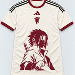 Manchester United Cream Sasuke Last Uchiha Jersey — Front