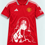 Manchester United Red Itachi Silent Promise Jersey — Front