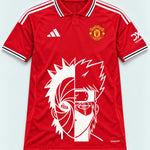 Manchester United Red Obito Kakashi Shared Destiny Jersey — Front