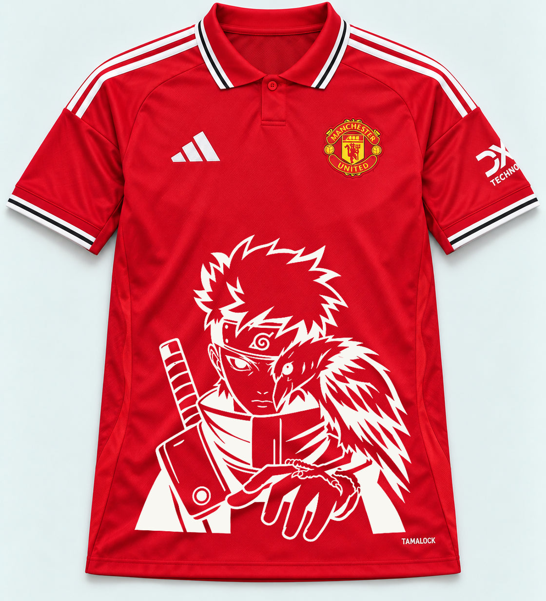 Manchester United Red Shisui Raven Oath Jersey — Front