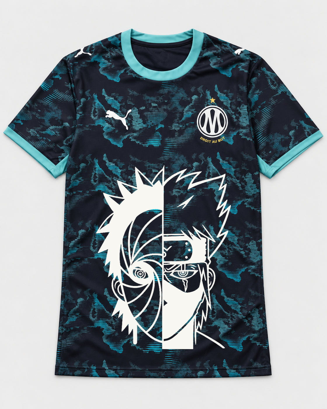 Olympique Marseille Dark Obito Kakashi Shared Destiny Jersey — Front