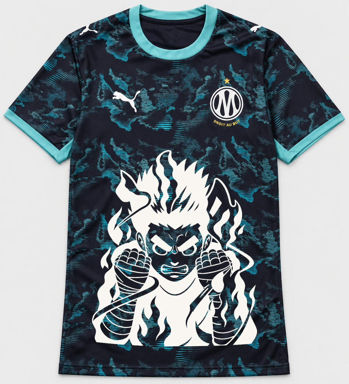 Olympique Marseille Dark Rock Lee Inner Flame Jersey — Front