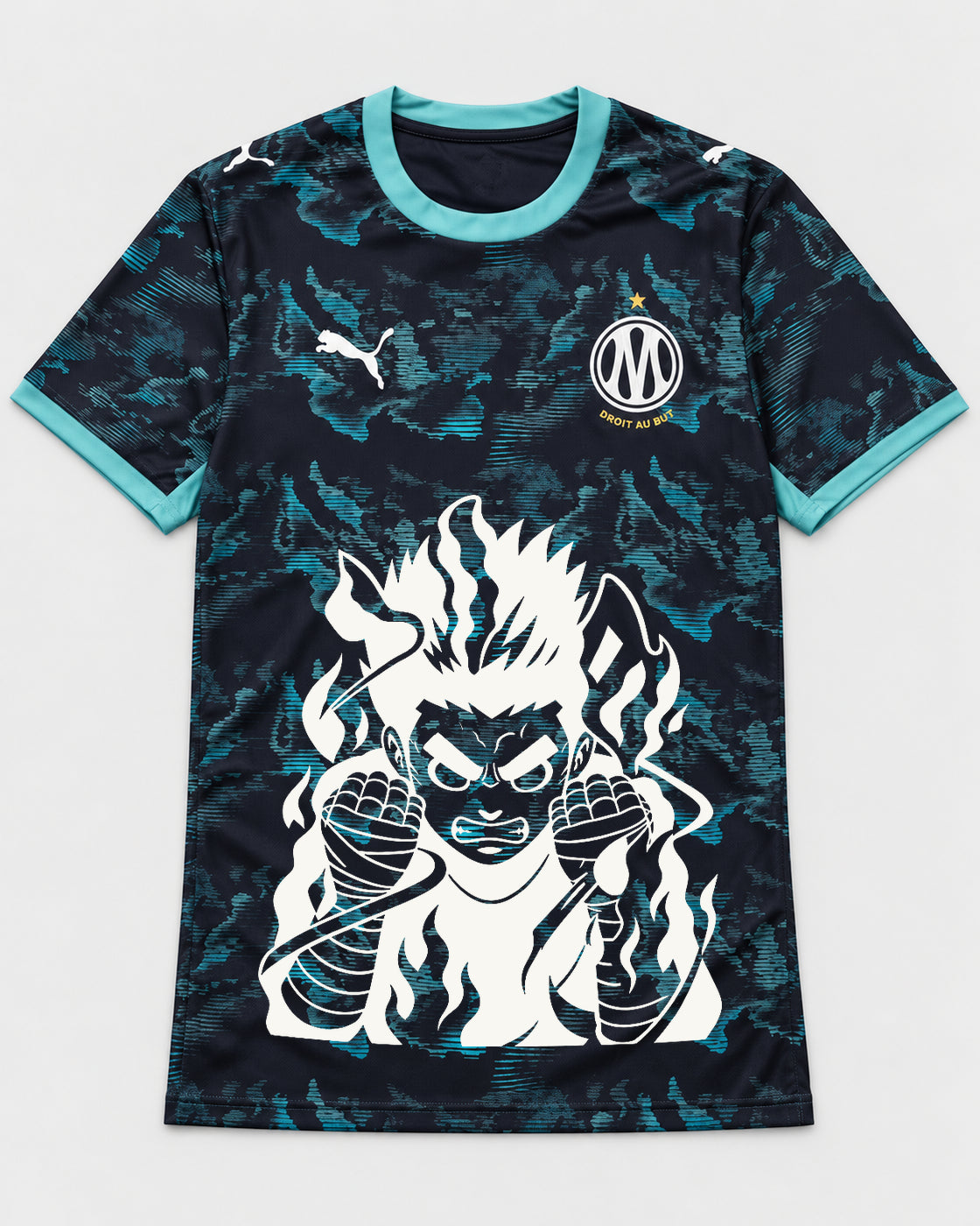 Olympique Marseille Dark Rock Lee Inner Flame Jersey — Front