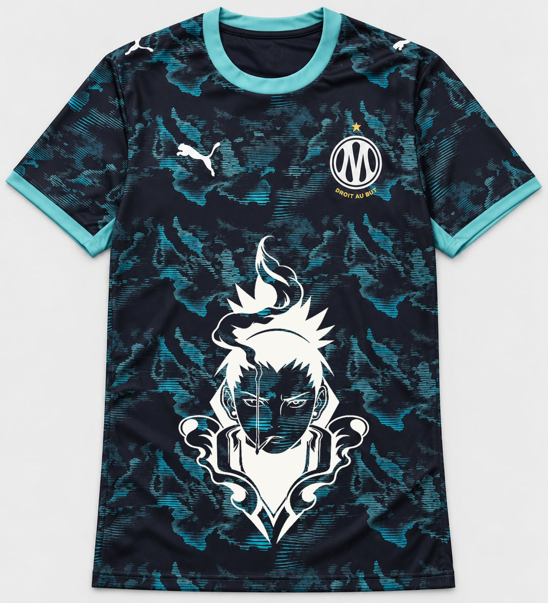 Olympique Marseille Dark Shikamaru Shadow Mind Jersey — Front