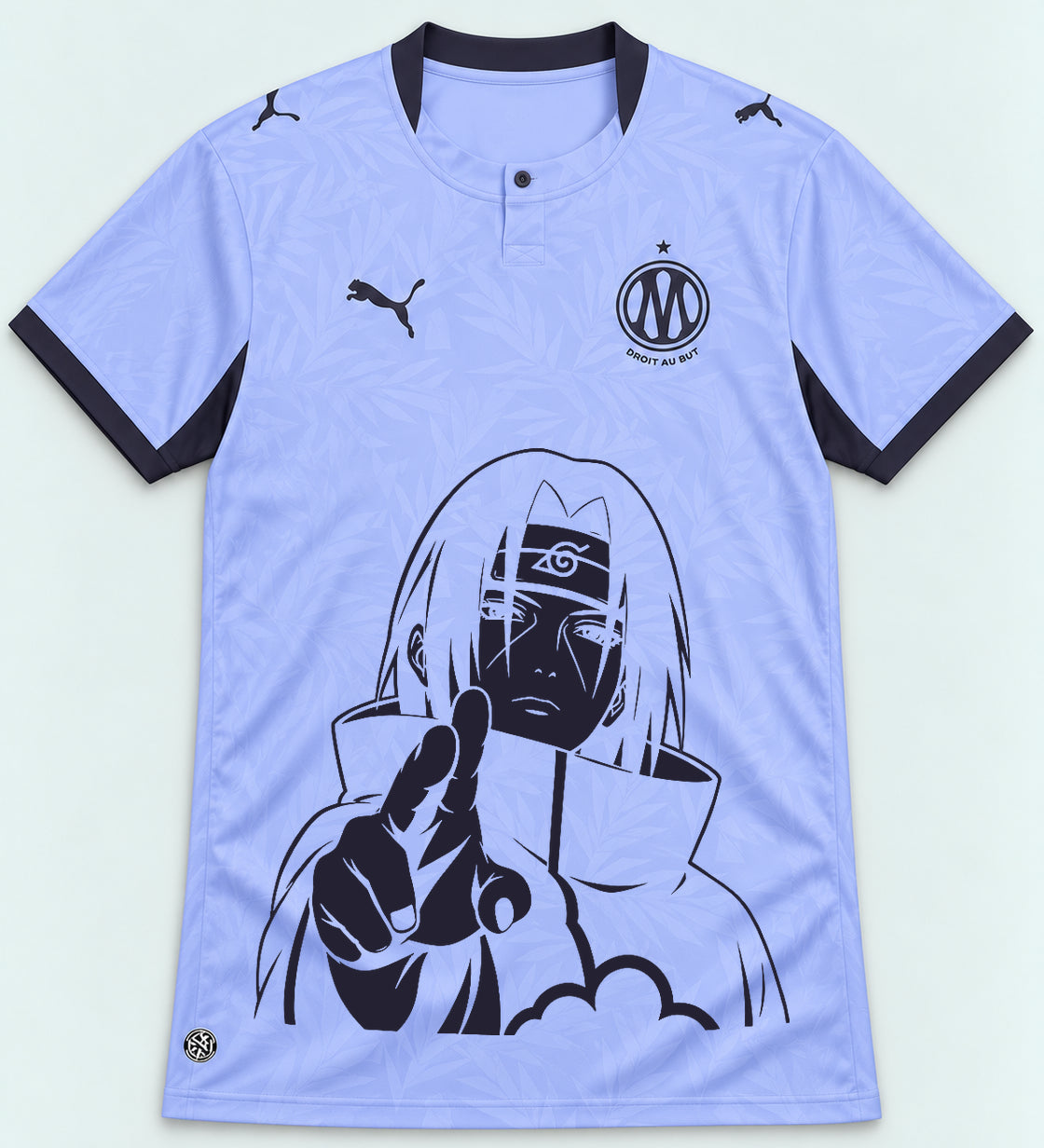Olympique Marseille Lavender Itachi Silent Promise Jersey — Front