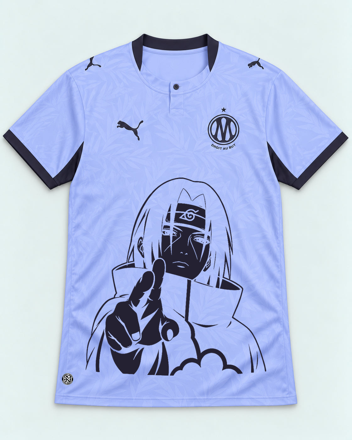 Olympique Marseille Lavender Itachi Silent Promise Jersey — Front