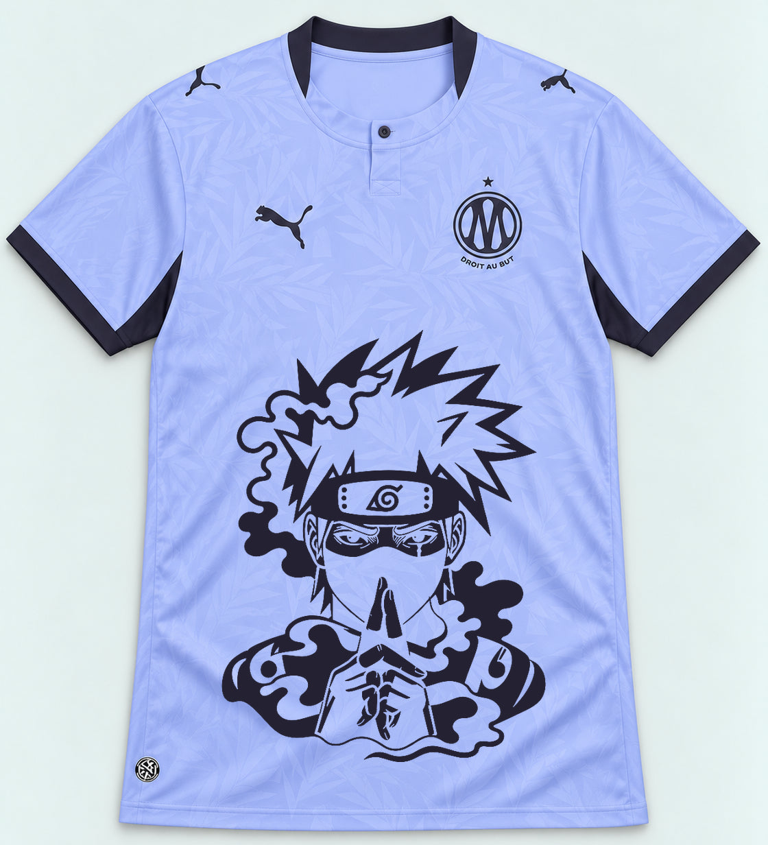 Olympique Marseille Lavender Kakashi Silent Jutsu Jersey — Front