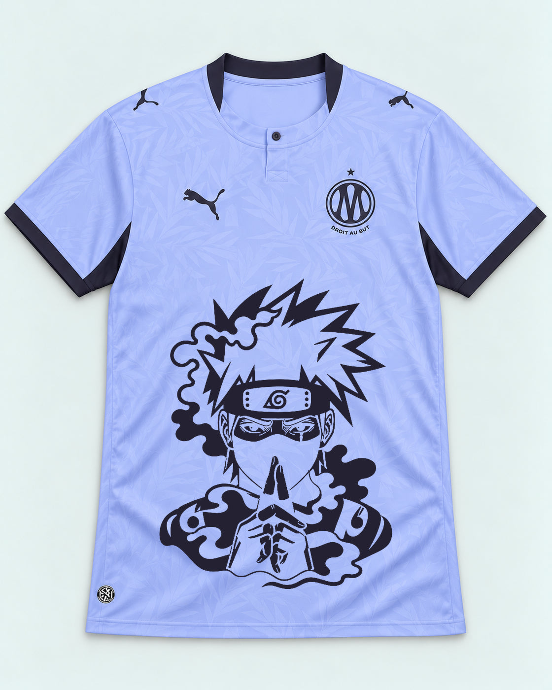 Olympique Marseille Lavender Kakashi Silent Jutsu Jersey — Front