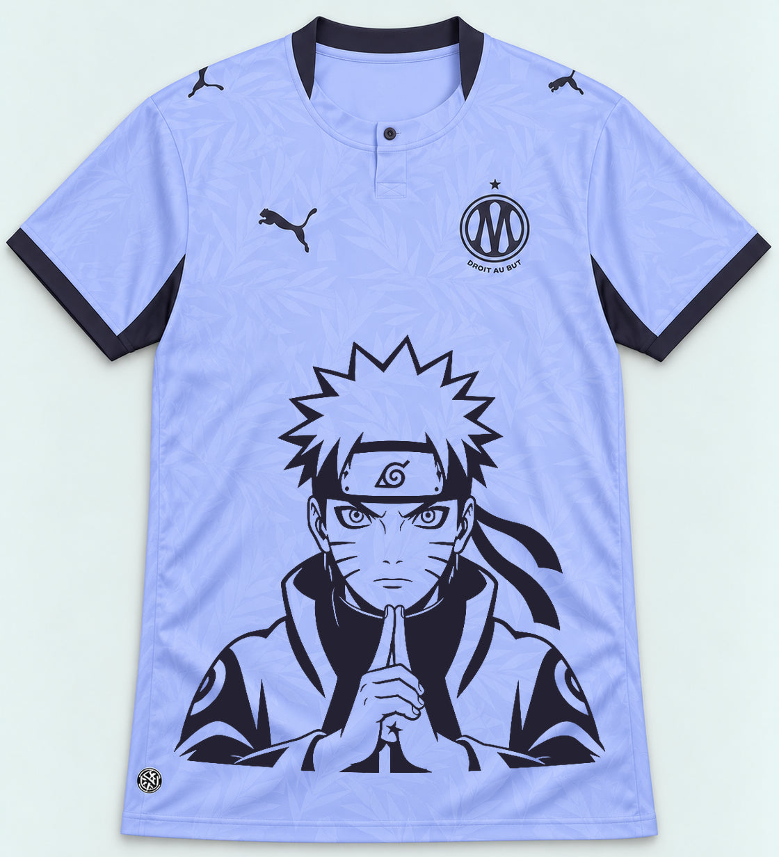 Olympique Marseille Lavender Naruto Sage Resolve Jersey — Front