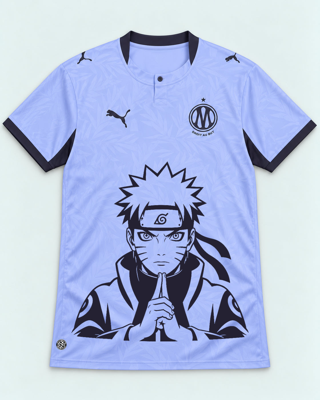 Olympique Marseille Lavender Naruto Sage Resolve Jersey — Front