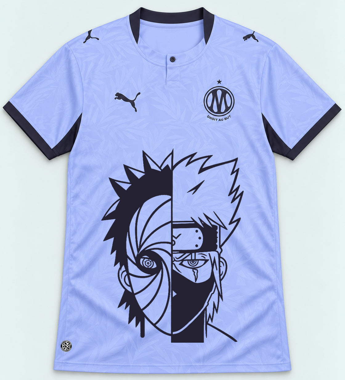 Olympique Marseille Lavender Obito Kakashi Shared Destiny Jersey — Front