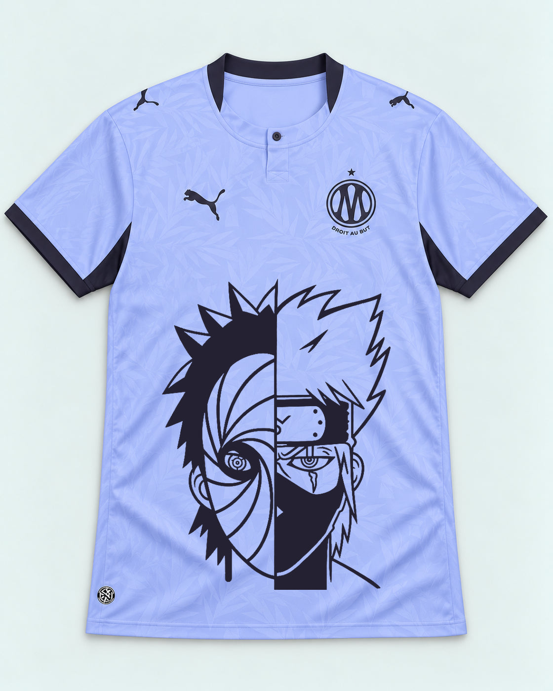 Olympique Marseille Lavender Obito Kakashi Shared Destiny Jersey — Front