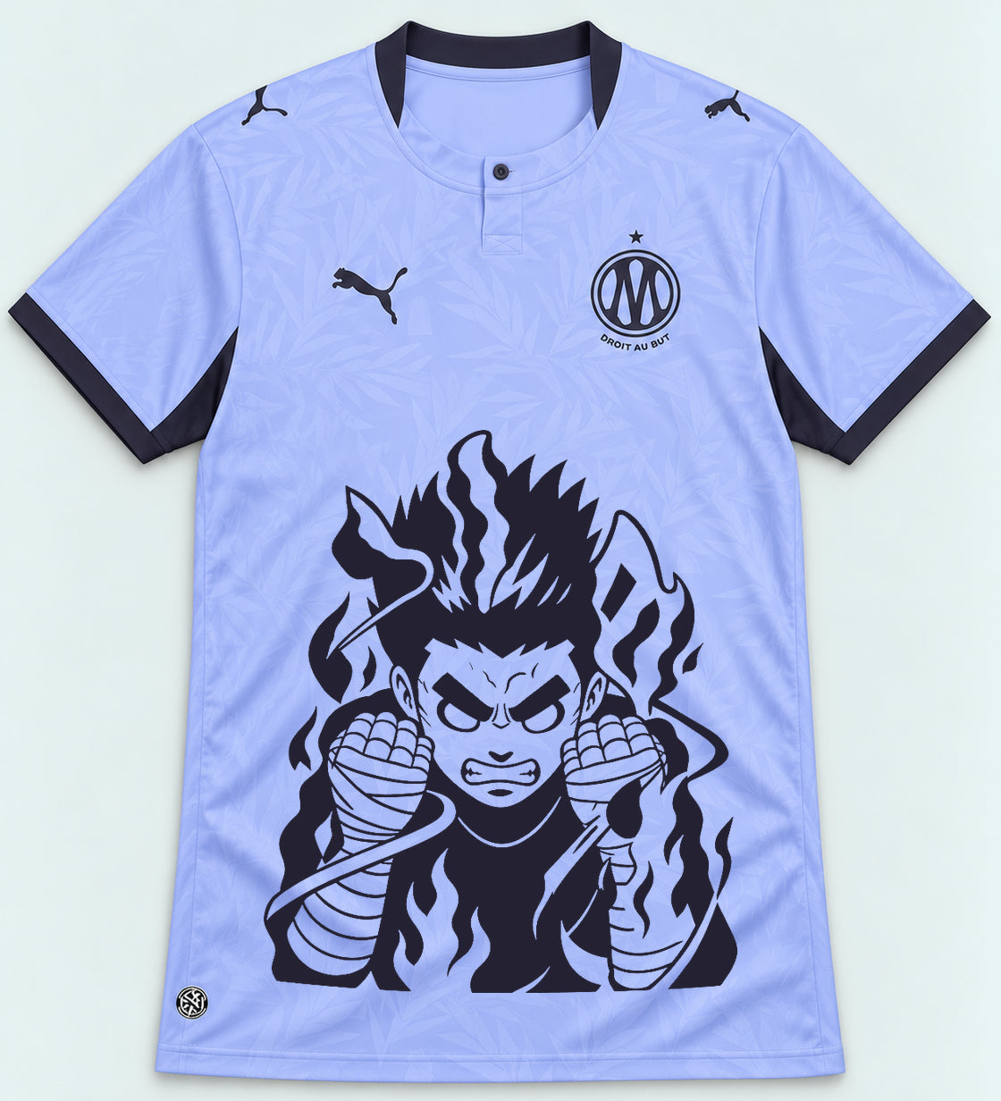 Olympique Marseille Lavender Rock Lee Inner Flame Jersey — Front