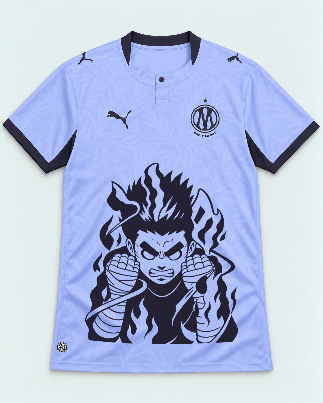 Olympique Marseille Lavender Rock Lee Inner Flame Jersey — Front