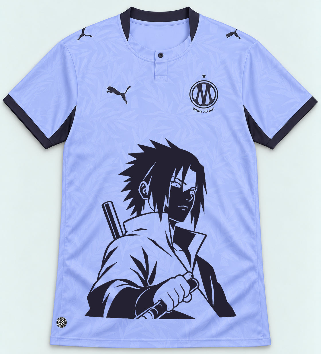 Olympique Marseille Lavender Sasuke Last Uchiha Jersey — Front