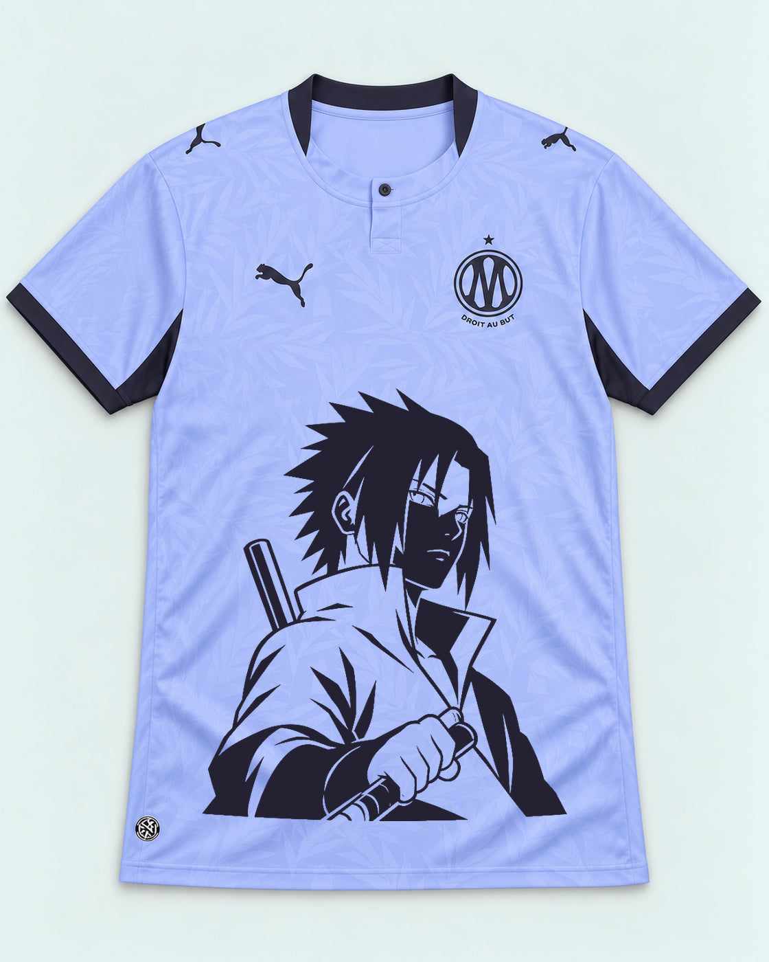 Olympique Marseille Lavender Sasuke Last Uchiha Jersey — Front