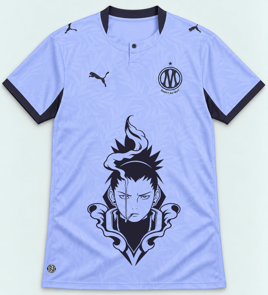 Olympique Marseille Lavender Shikamaru Shadow Mind Jersey — Front