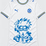 Olympique Marseille White Kakashi Silent Jutsu Jersey — Front