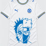 Olympique Marseille White Obito Kakashi Shared Destiny Jersey — Front